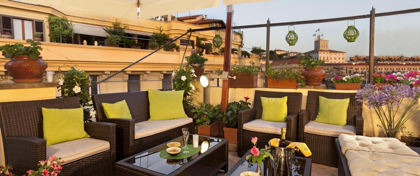 Hotel La Fenice | Rome | Aperitivo Gratuito sulla Nostra Stupenda Terrazza con Vista su Roma